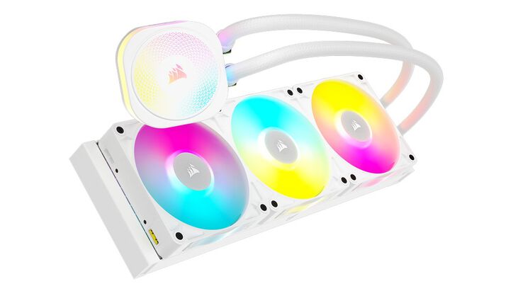 Corsair iCUE LINK Titan 360 RX RGB Complete Water Cooling - 360 mm, white image number 2