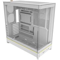 Montech HS02 PC-Gehäuse, Midi-Tower, ATX, Tempered Glass, ARGB - weiß