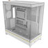 Montech HS02 PC Case, Midi Tower, ATX, Tempered Glass, ARGB - White image number null