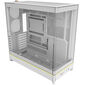 Montech HS02 PC Case, Midi Tower, ATX, Tempered Glass, ARGB - White