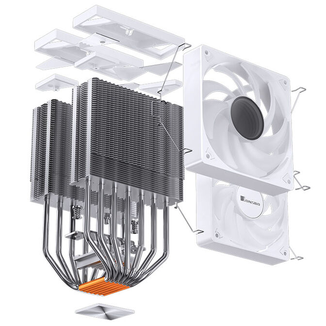 Jonsbo CR-3000 CPU-K&uuml;hler, ARGB - wei&szlig; image number 6