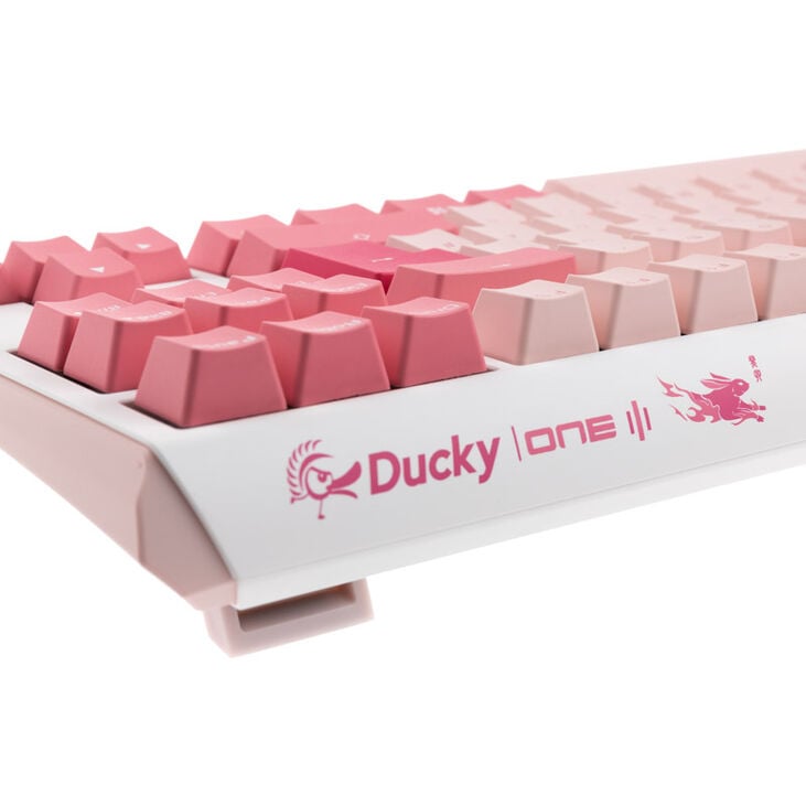Ducky One 3 Gossamer Pink TKL Gaming Keyboard - MX-Ergo-Clear image number 6