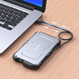 GrayGear External Case for 2.5" SSD/HDD USB-C 3.2 Gen2 image number null