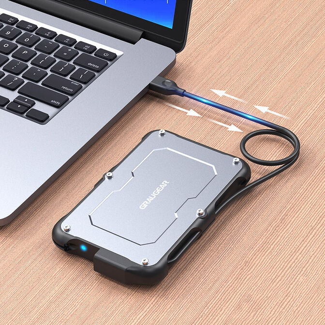 GrayGear External Case for 2.5" SSD/HDD USB-C 3.2 Gen2 image number 1