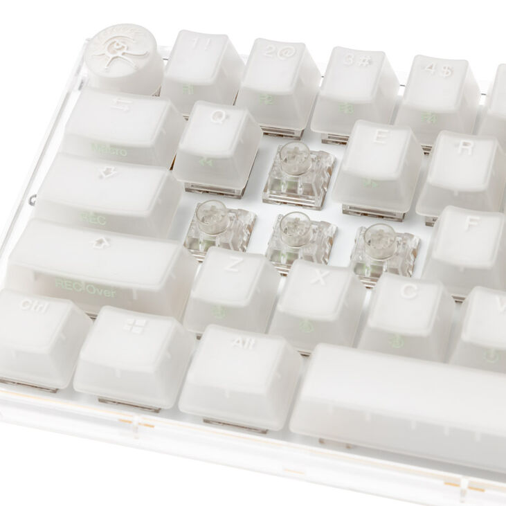 Ducky One 3 Aura White SF Gaming Keyboard, RGB LED - Kailh Jellyfish Y (US) image number 4