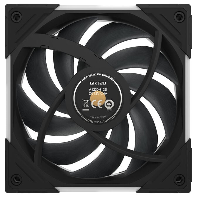 ASUS ROG Eurux GR120 ARGB PWM Fan - Reverse Blade, 3-Pack, black image number 14
