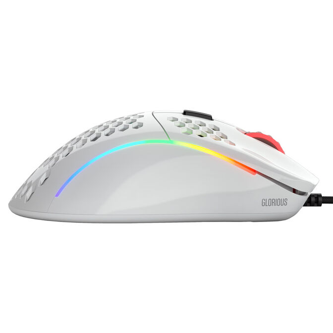 Glorious Model D Gaming Mouse - white, glossy + Grip Tape - black image number 5