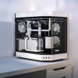 Hyte Y60 PC Case, Mid Tower, Tempered Glass - Black/White image number null