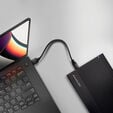 AXAGON EE35-GTR USB-C 3.2 Gen 1 - SATA 6G, 3.5" external hard drive enclosure, grooved - black image number null