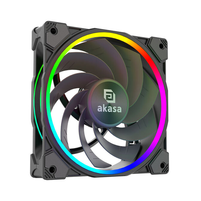 Akasa SOHO H4 Plus CPU cooler & AR12 reverse fan, RGB - black image number 12