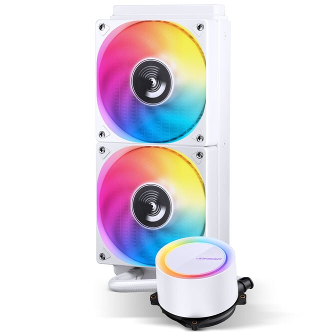 Jonsbo TG-240 AiO Wasserk&uuml;hlung, ARGB - 240mm, wei&szlig; image number 1