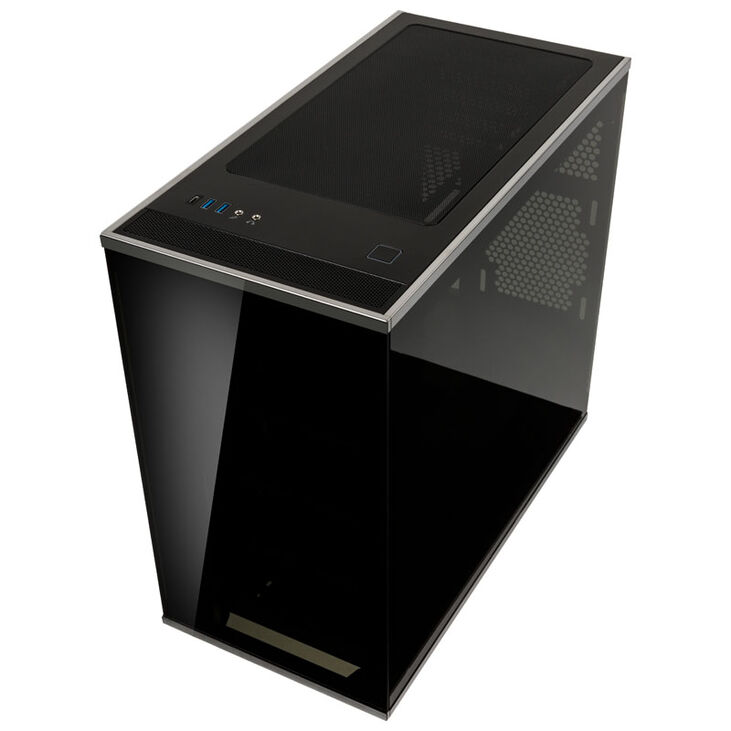 SilverStone SST-LD01B Lucid Micro ATX Tower, TG - weiß/schwarz image number 1