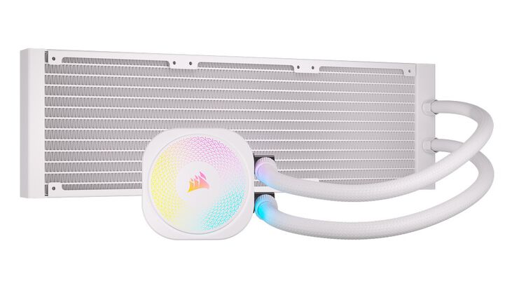 Corsair iCUE LINK Titan 360 RX RGB Complete Water Cooling - 360 mm, white image number 1