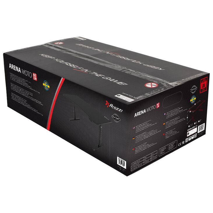 Arozzi Arena Moto Gaming Tisch - schwarz image number 6