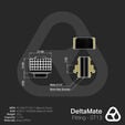 Thermal Grizzly DeltaMate Kompressions-Fitting, Messing, G1/4&rdquo;-Gewinde - schwarz, ST13, 6er-Pack image number null