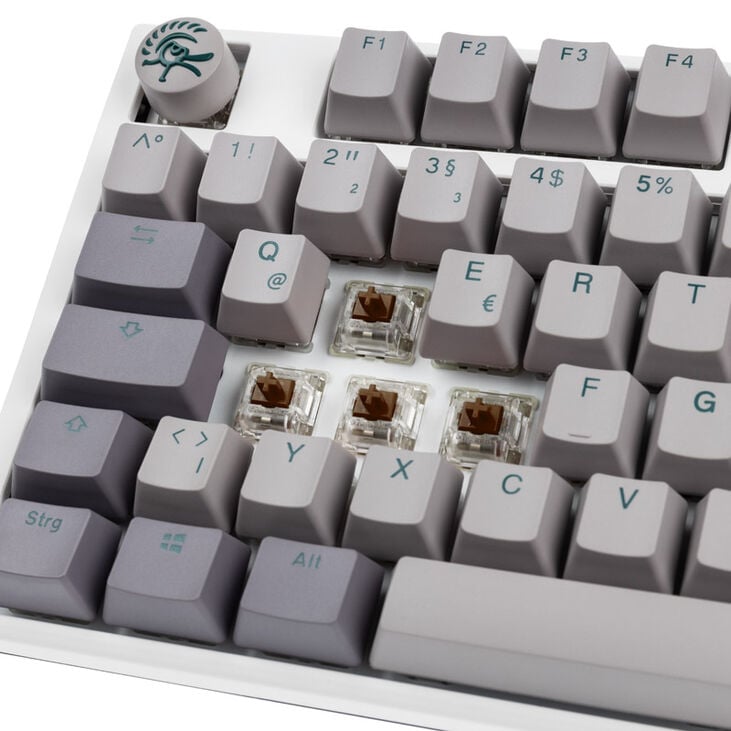 Ducky One 3 Mist Grey Gaming Keyboard, RGB LED - MX-Brown image number 4