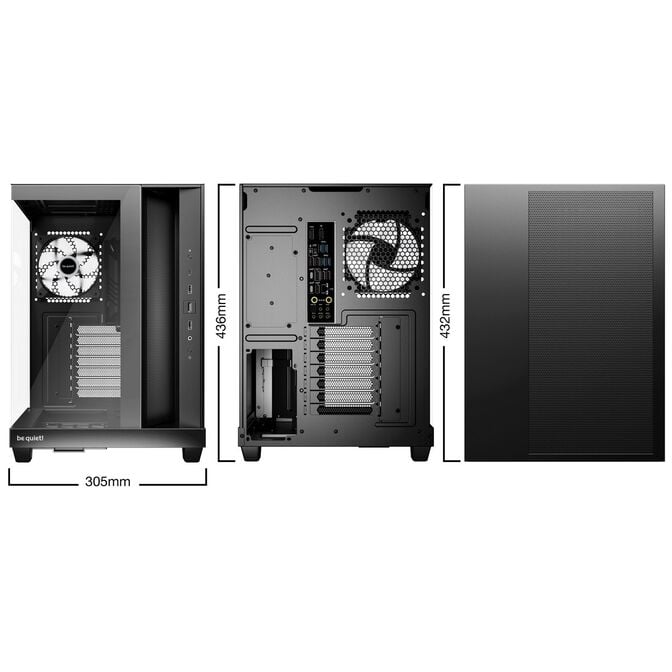 be quiet! Light Base 500 LX PC-Geh&auml;use, Midi-Tower, ATX, ARGB, Tempered Glass - schwarz image number 1