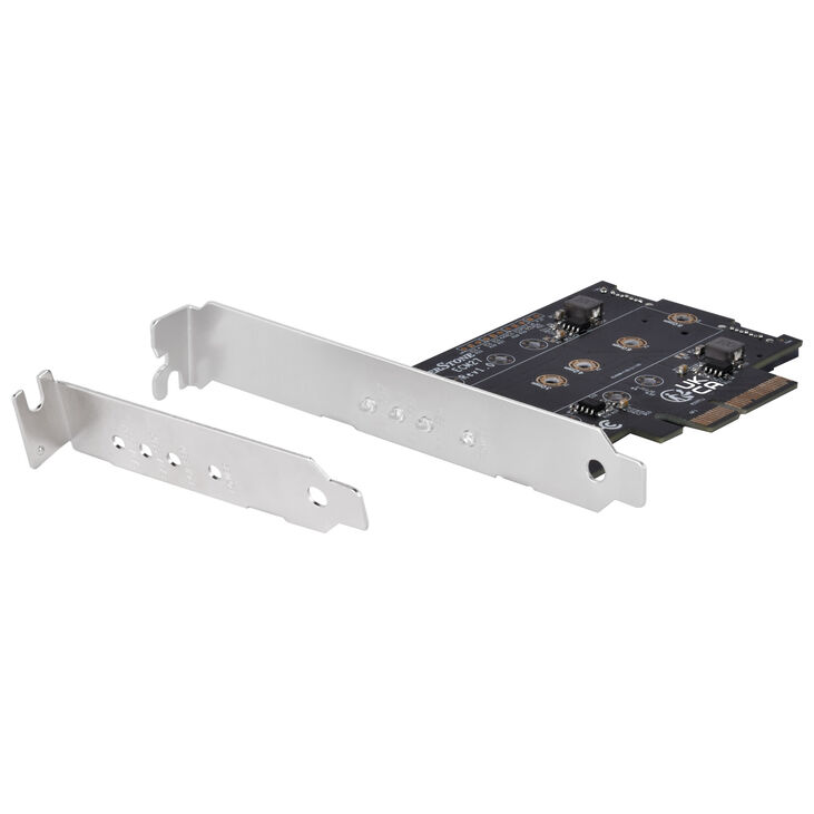 Silverstone SST-ECM27 M.2/SATA Adapterkarte, PCIe 4.0, 1x M-Key, 2x SATA 6G - Low Profile image number 3