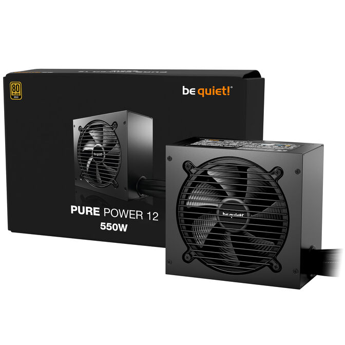 be quiet! Pure Power 12 power supply, 80 PLUS Gold, ATX 3.1, PCIe 5.1 - 550 Watts image number 0