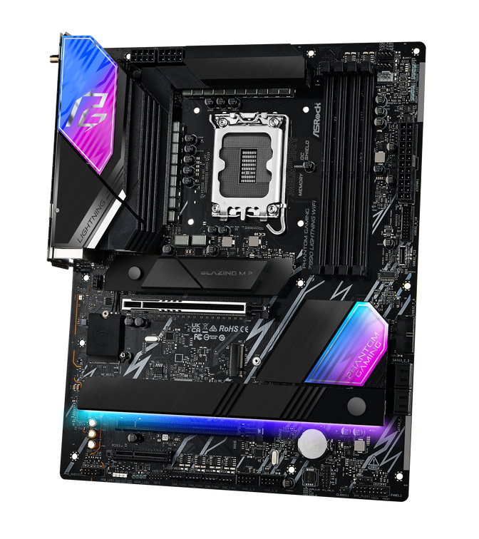 ASRock Z890 Lightning WiFi motherboard, socket LGA 1851, Intel Z890, ATX, DDR5 image number 2