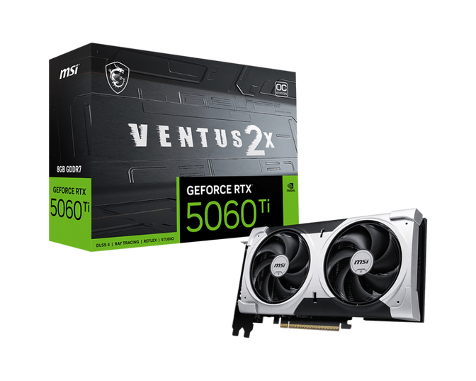 MSI GeForce RTX 5060 Ti 8G Ventus 2X OC Plus, 8192 MB GDDR7 image number 0