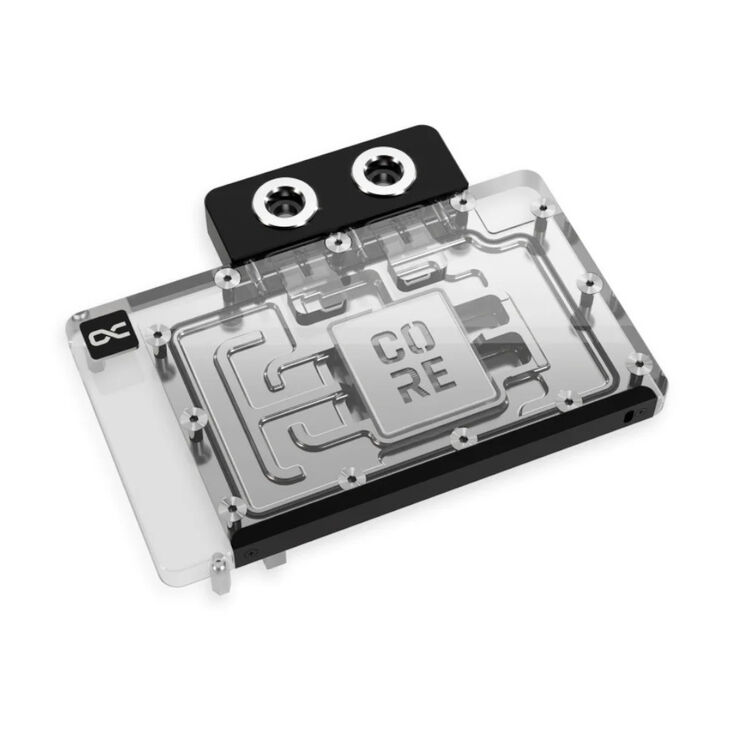 Alphacool Core GeForce RTX 5080 Reference GPU Water Cooler, ARGB, with Backplate - Acrylic image number 1