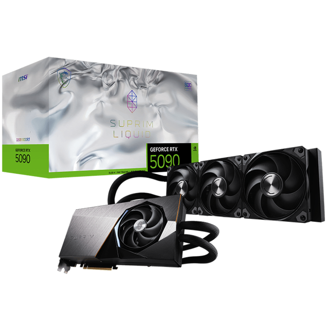 MSI GeForce RTX 5090 32G Suprim Liquid SOC, 32768 MB GDDR7 image number 0
