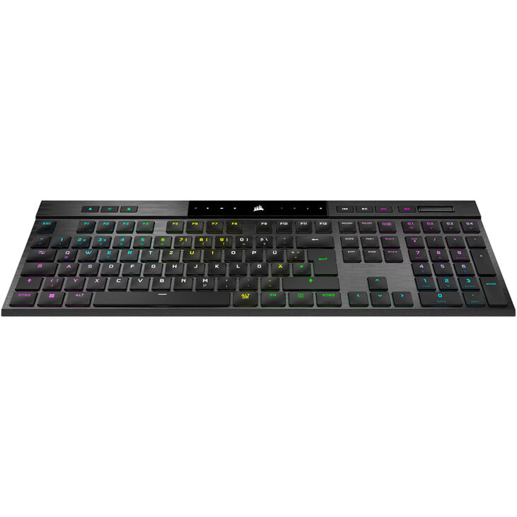 Corsair K100 RGB AIR Wireless Ultra-Thin Mechanical Gaming Keyboard, Cherry MX Speed - Black, DE image number 2