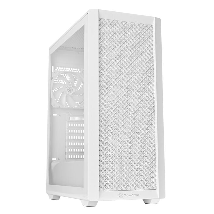 SilverStone FARA 515XR PC case, Mid Tower, ATX, RGB, Tempered Glass - white image number 2