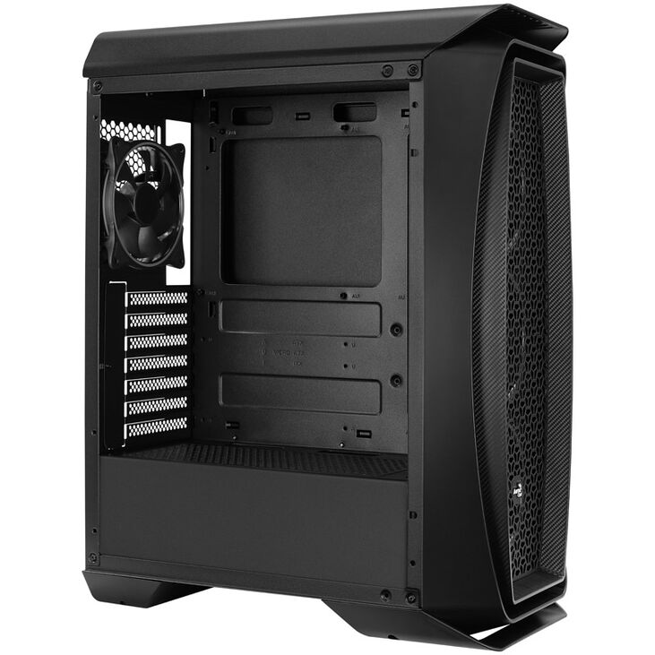 Aerocool Aero One Eclipse Midi-Tower, Tempered Glass - schwarz image number 4