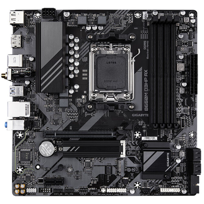GIGABYTE B650M D3HP AX Mainboard, Sockel AM5, AMD B650, mATX, DDR5 image number 2