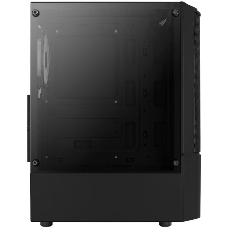 Aerocool Quantum Mesh v3 Mid Tower, RGB, Tempered Glass - Black image number 9