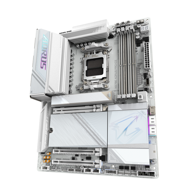 Gigabyte X870E AORUS PRO ICE Mainboard, Sockel AM5, AMD X870E, ATX, DDR5 image number 3