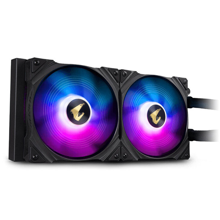 GIGABYTE AORUS Waterforce 280 AIO Cooler, ARGB - 280mm, black image number 2