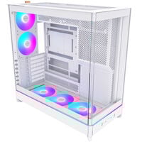 Montech HS02 PRO PC-Gehäuse, Midi-Tower, ATX, Tempered Glass, ARGB - weiß