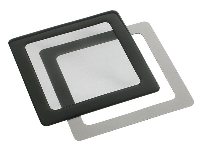 DEMCiflex Staubfilter 80mm, quadratisch - schwarz/schwarz image number 0