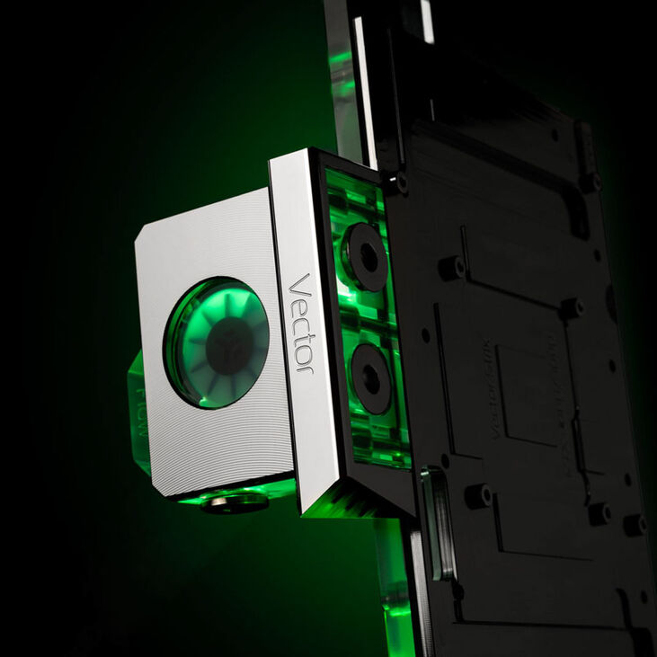 EK Water Blocks EK-Quantum Vector Terminal Cover - Nickel image number 5