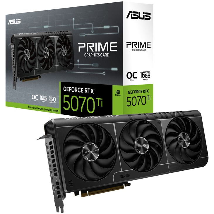 ASUS Prime GeForce RTX 5070 Ti OC Edition, 16384 MB GDDR7 image number 0