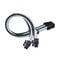 SilverStone EPS 8-Pin zu EPS/ATX 4+4-Pin Kabel, 300mm - schwarz/wei&szlig;