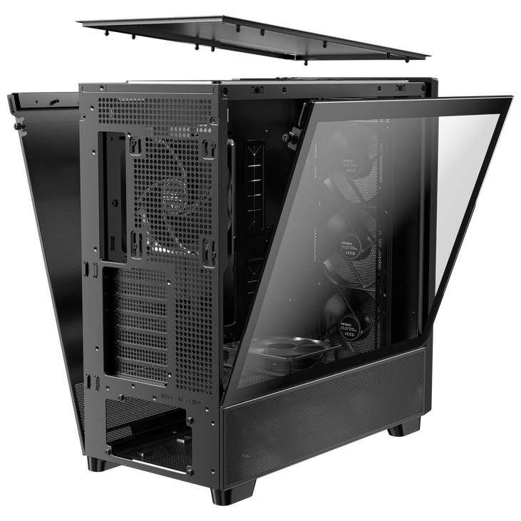 Antec Flux PC Case, Mid Tower, E-ATX, Tempered Glass – Black image number 17