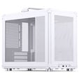 Jonsbo C6 MAX PC case, mini case, Micro-ATX, Tempered Glass - white image number null