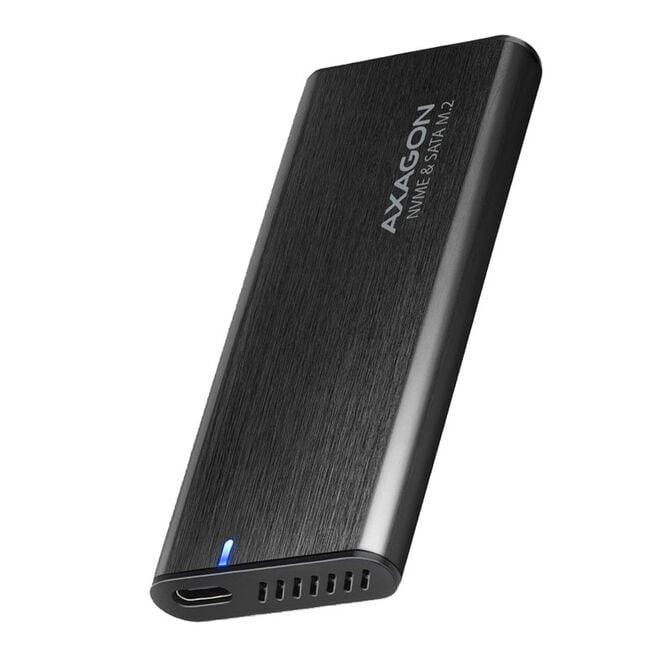 AXAGON EEM2-SB2 USB-C 3.2 Gen 2, M.2 SSD Enclosure - black image number 0