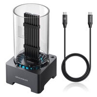Graugear USB 4.0 Docking Station f&uuml;r M.2 NVMe SSD mit Heatsink und L&uuml;fter