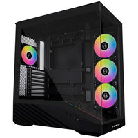 Lian Li Vector V100 PC-Gehäuse, Midi-Tower, ATX, RGB, Tempered Glass - schwarz