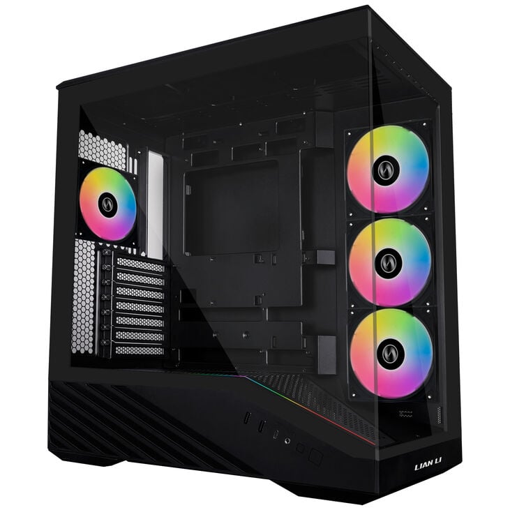 Lian Li Vector V100 PC-Gehäuse, Midi-Tower, ATX, RGB, Tempered Glass - schwarz image number 0