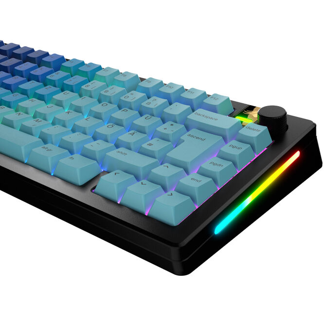 Glorious GPBT Gradient Keycaps, ISO Layout (DE), PBT, Dye-Sub - Ocean image number 1