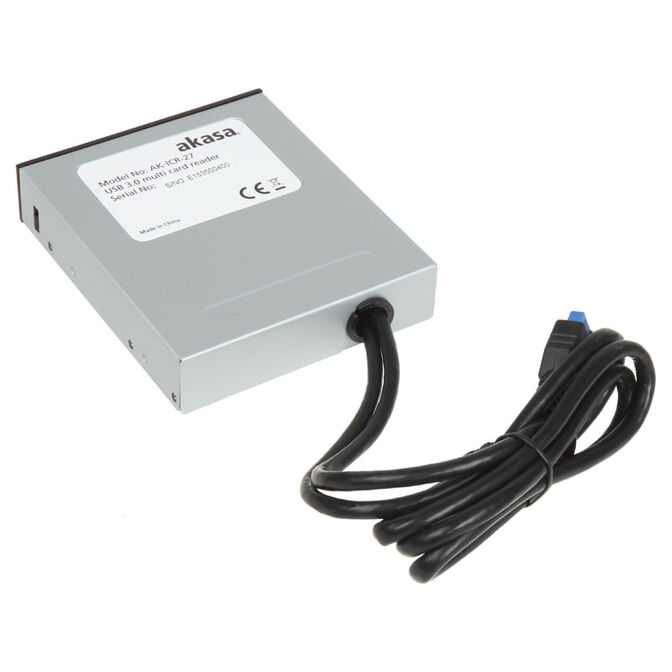 Akasa AK-ICR-27 interner USB 3.0 Card Reader - schwarz image number 1