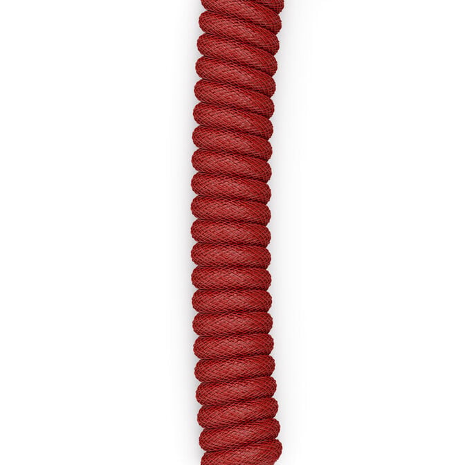 Glorious Coiled Cable Crimson Red, USB-C to USB-A, 1.37m - red/black image number 4