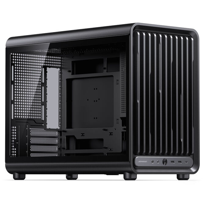 Jonsbo D33 STD PC Case, Mini Case, mATX, Tempered Glass - black image number 0
