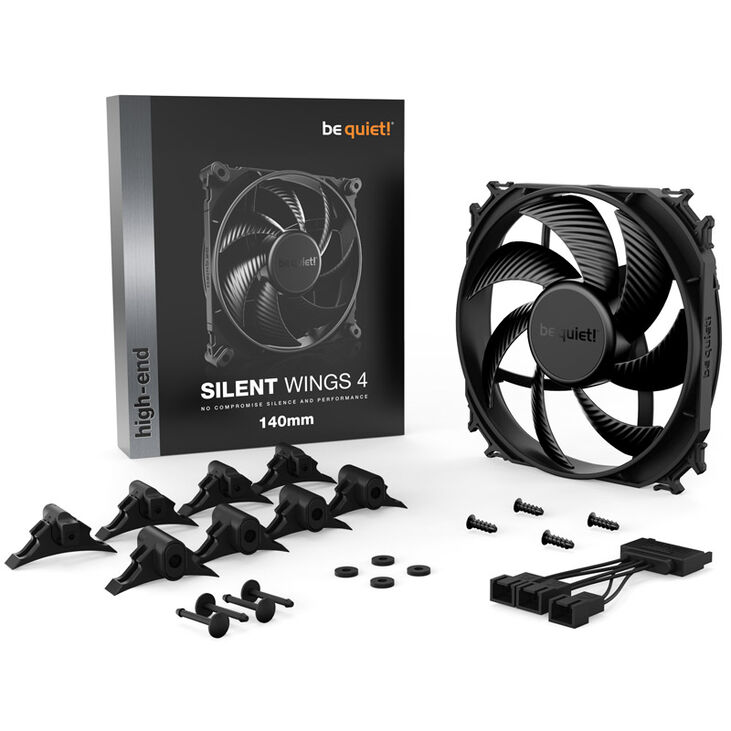 be quiet! Silent Wings 4 Fan - 140mm, black image number 3